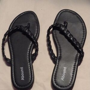 Abound Women's Braided Black Sandals